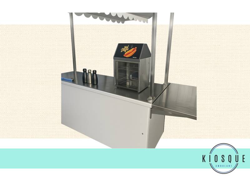 Chariot roulant clé en main personnalisable tout équipé pour activité de restauration à Cavalaire 83