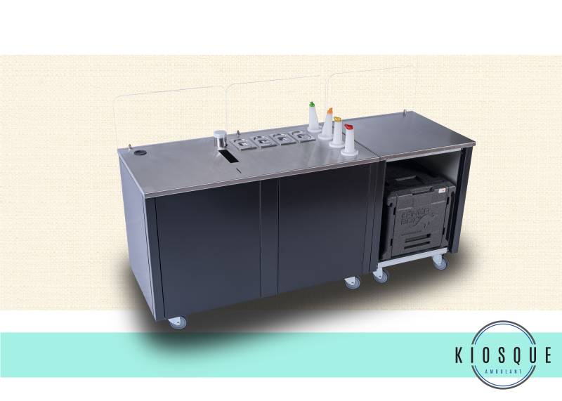 stand ambulant mobile tout équipé avec équipements de cuisson intégrés à Rouen 76