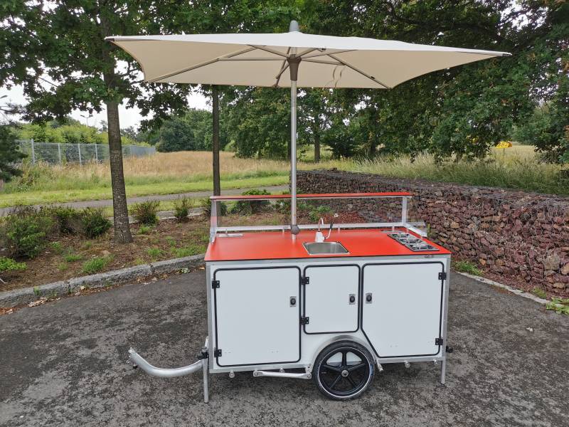 achat remorque aménagé en hot-dog et tractable par un vélo à Alès 30100