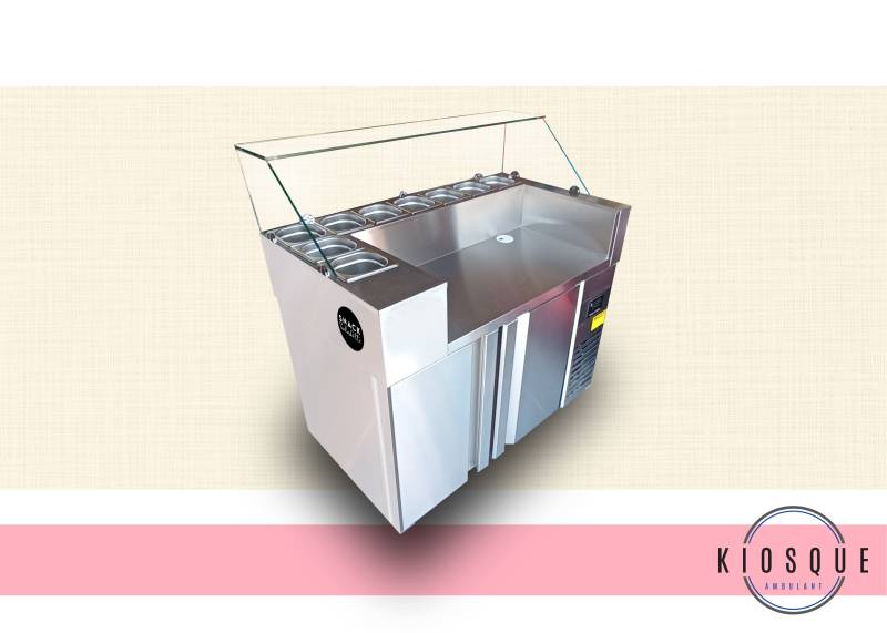 Prix meuble réfrigéré avec saladette et réfrigérateur  à Amiens 80