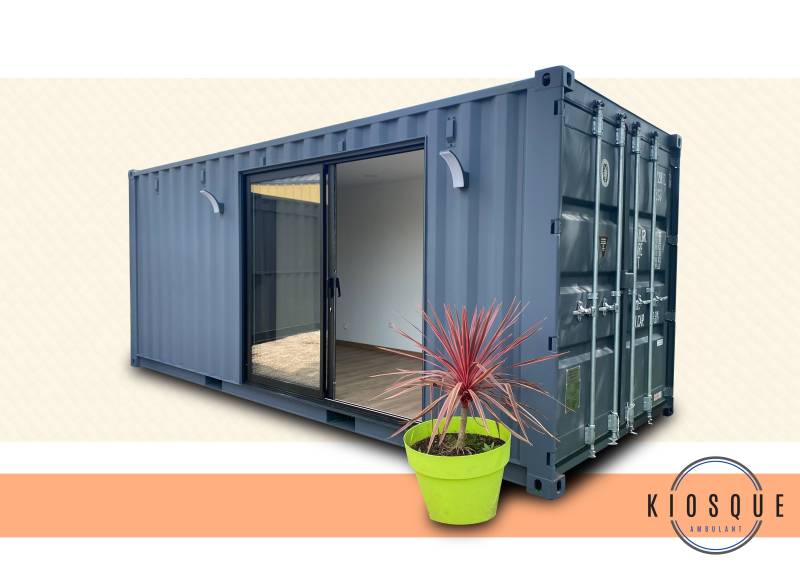 Achat et installation d’un container aménagé sur-mesure pour espace de travail à Paris 75