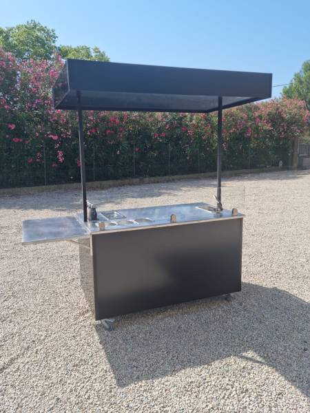 Stand ambulant crêpes et gaufres avec tonnelle pour événement sportif à Toulouse 31